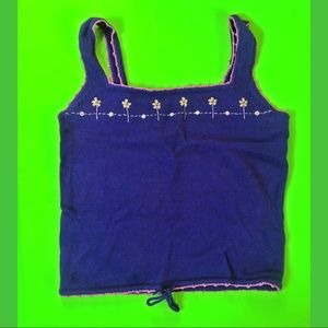 No boundaries knitted tank top small vintage 90s